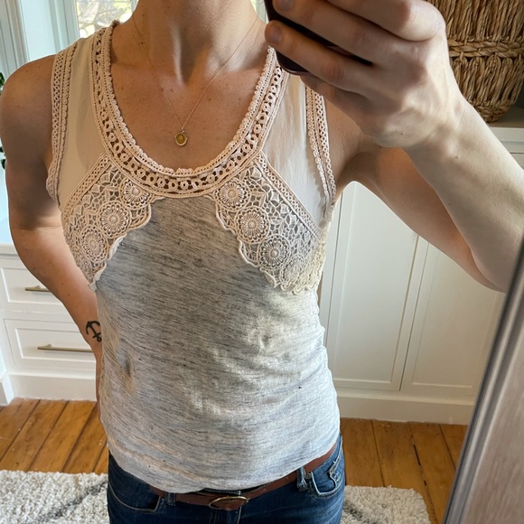J. Crew Tops - J.Crew linen embroidered tank.